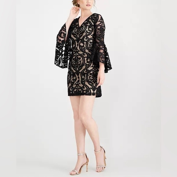MSK Lace Bell Sleeve Dress - Picture 1 of 4